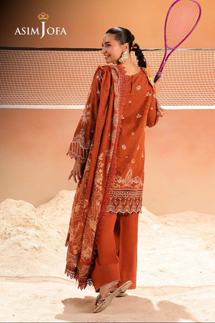 Asim Jofa Unstitched Printed Lawn 3pc