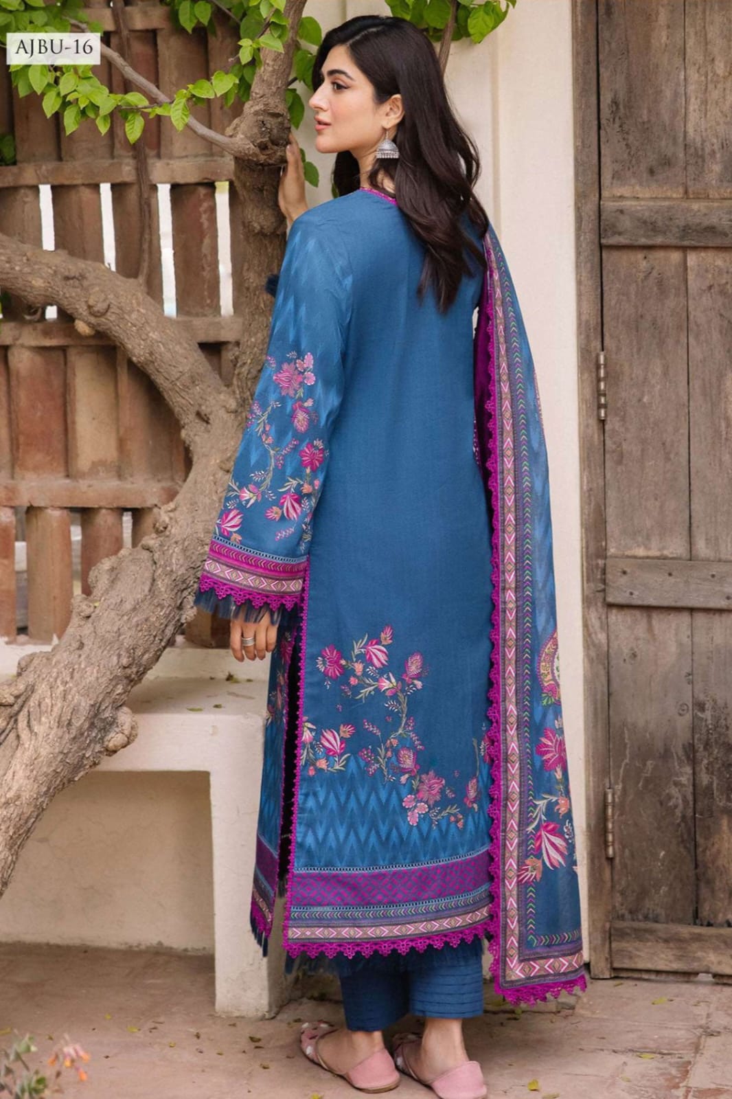 Asim Jofa Unstitched Printed Lawn 3pc