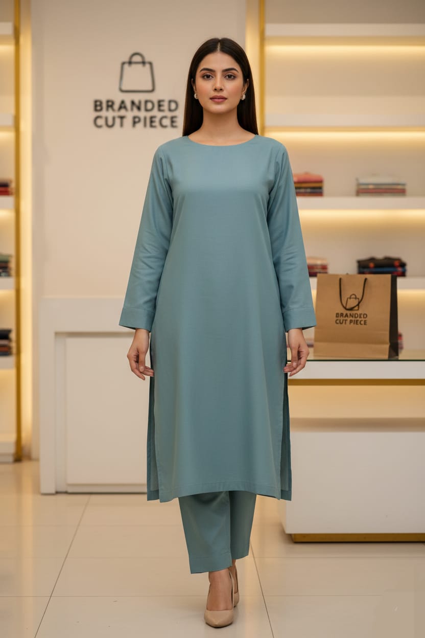 Sapphire Unstitched Plaino Lawn ST 2pc