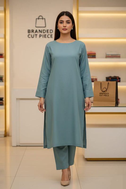 Sapphire Unstitched Plaino Lawn ST 2pc