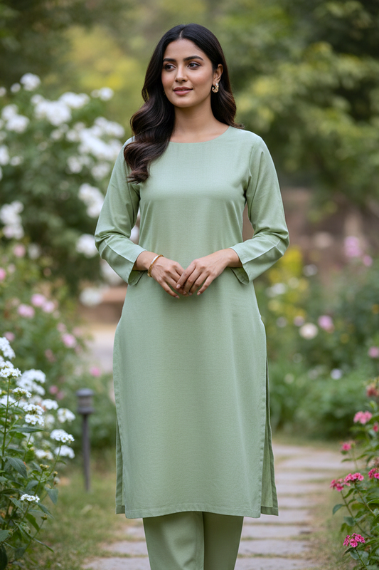 Sapphire Unstitched Plaino Lawn ST 2pc