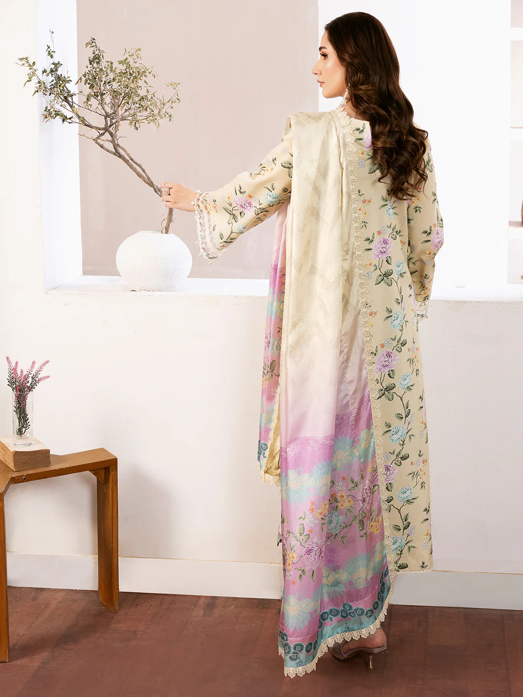 Bin Ilyas Luxury Embroidered Viscose Noura 3pc