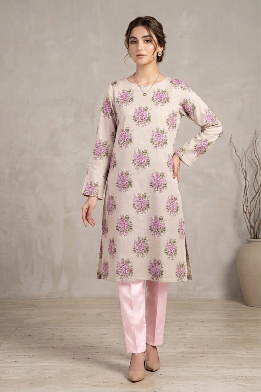 Mix Brand Unstitched Printed Lawn ST 2pc