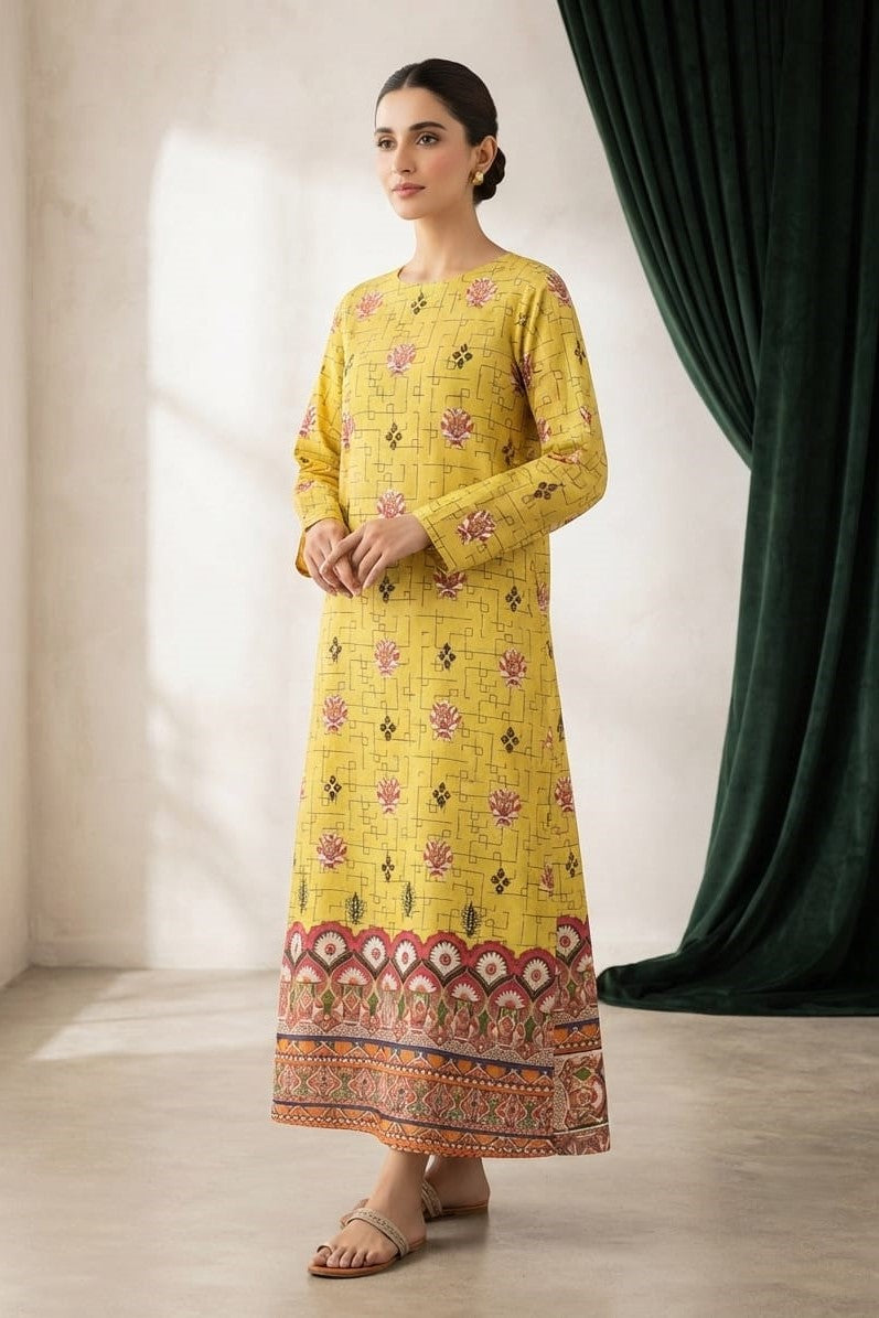 Cross Stitch Printed Lawn Unstitched Shirt