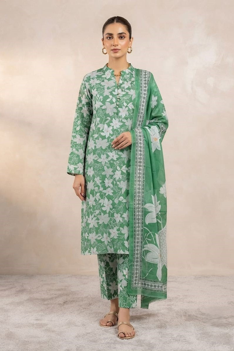Mix Brand Unstitched Printed Lawn 3pc