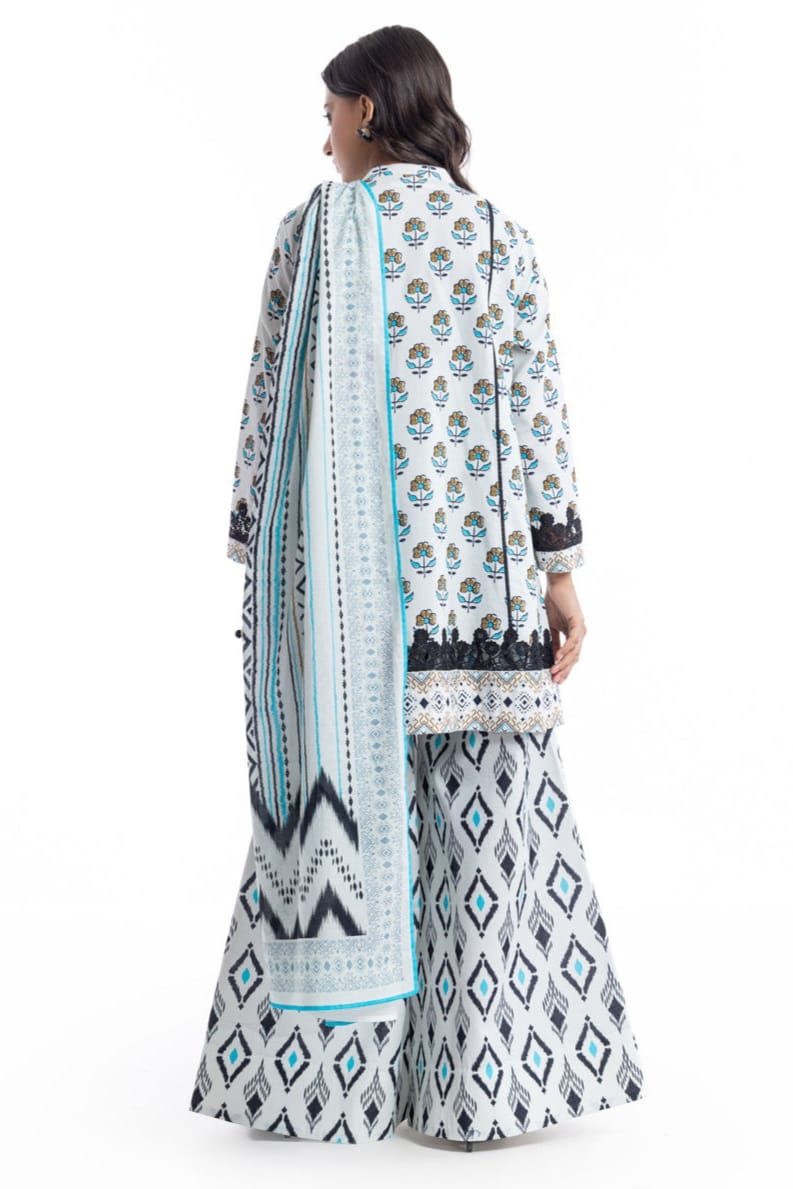 Bonanza Unstitched Printed Lawn 3pc