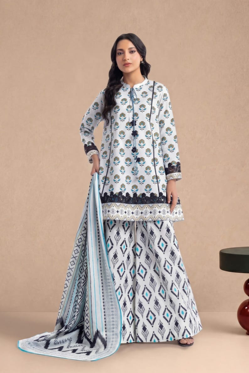 Bonanza Unstitched Printed Lawn 3pc