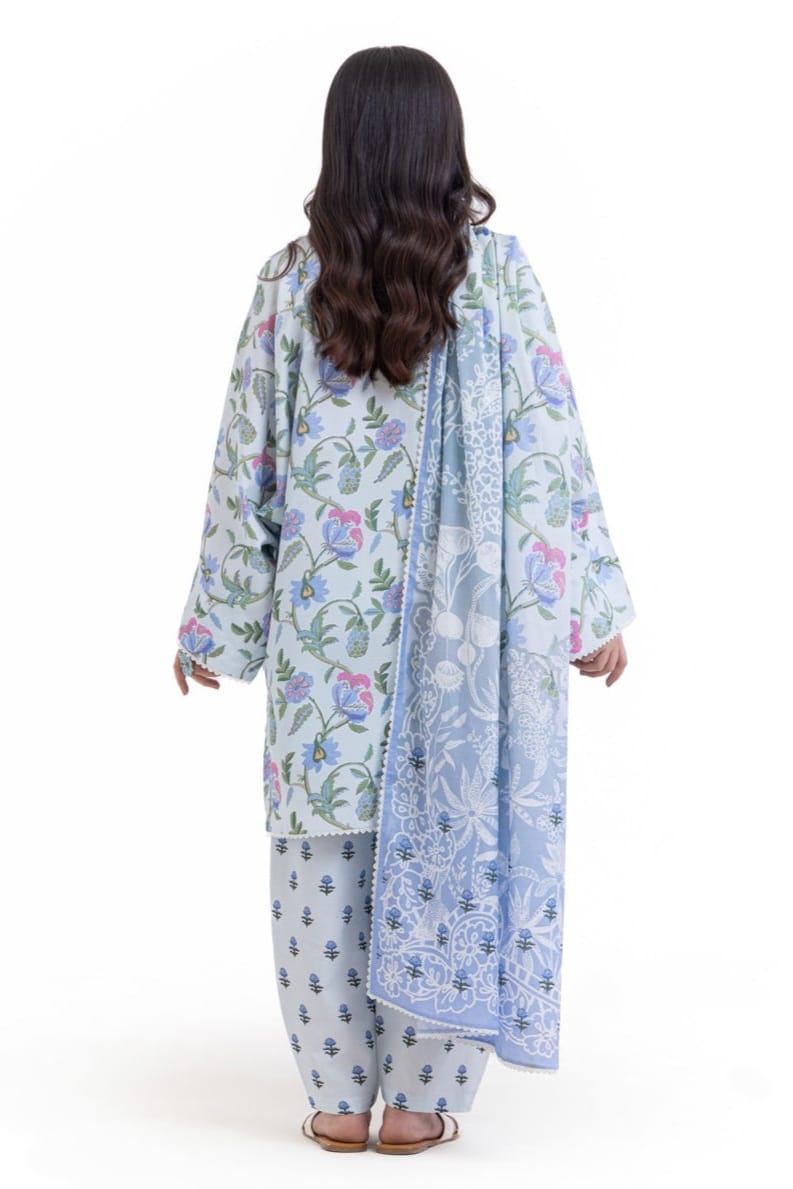 Bonanza Unstitched Printed Lawn 3pc