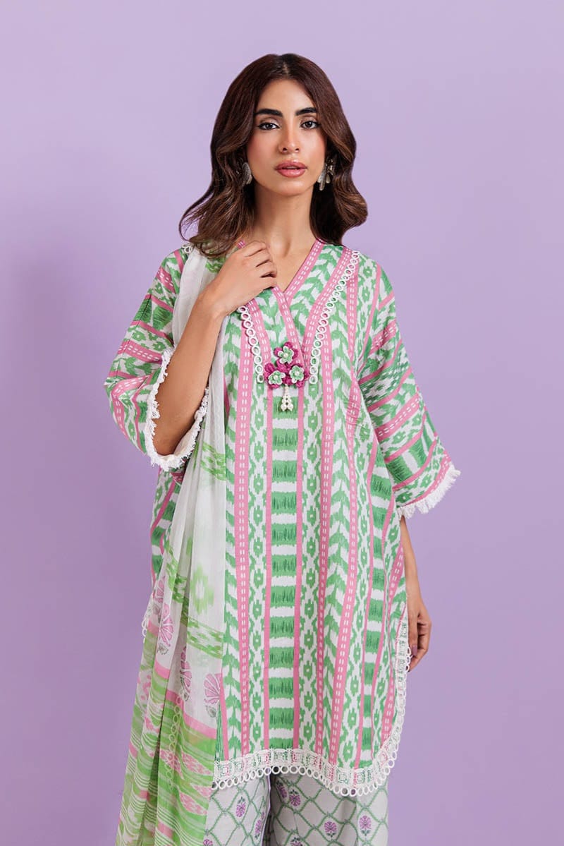 Bonanza Unstitched Printed Lawn 3pc