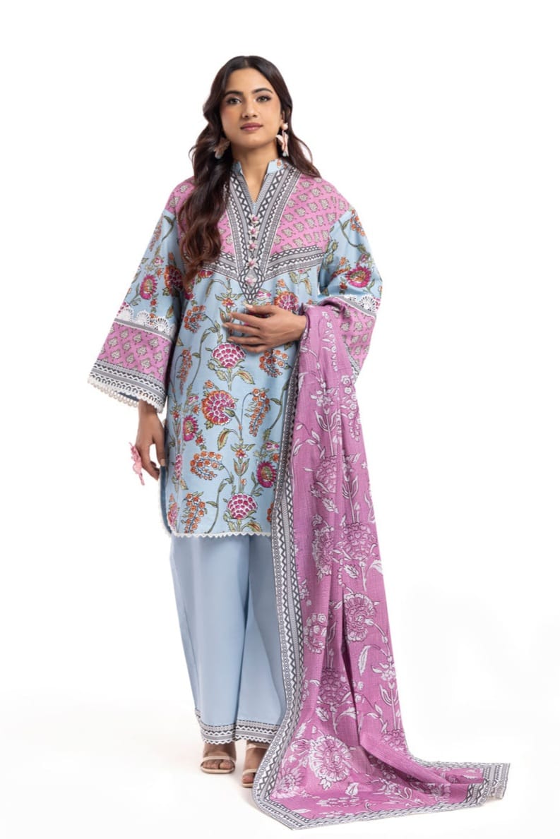 Bonanza Unstitched Printed Lawn 3pc