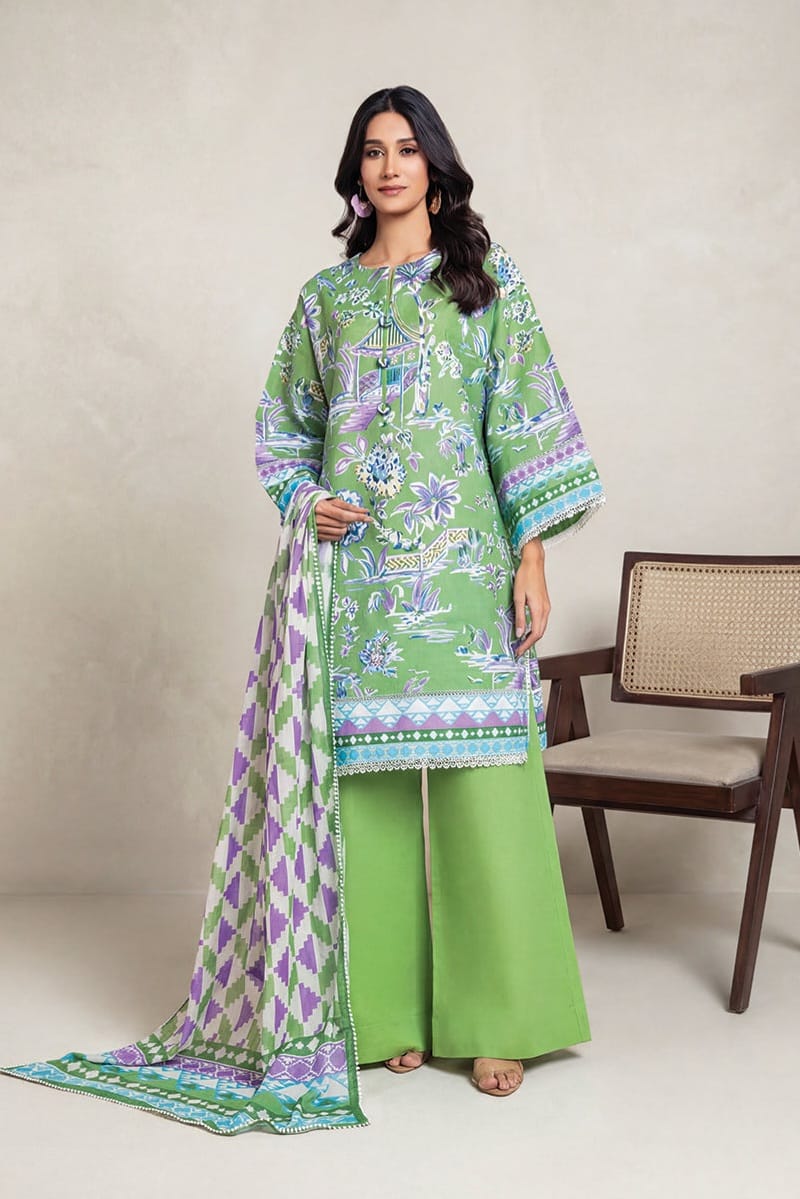 Bonanza Unstitched Printed Lawn 3pc