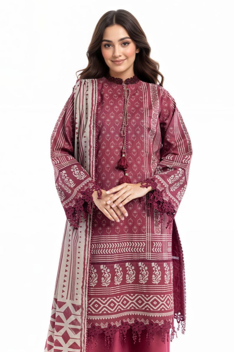 Bonanza Unstitched Printed Lawn 3pc