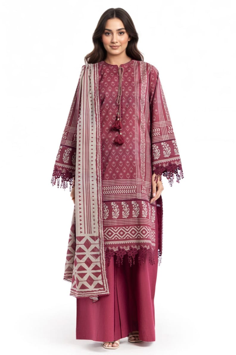 Bonanza Unstitched Printed Lawn 3pc