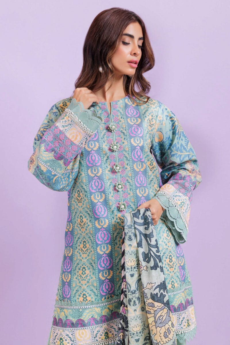 Bonanza Unstitched Printed Lawn 3pc