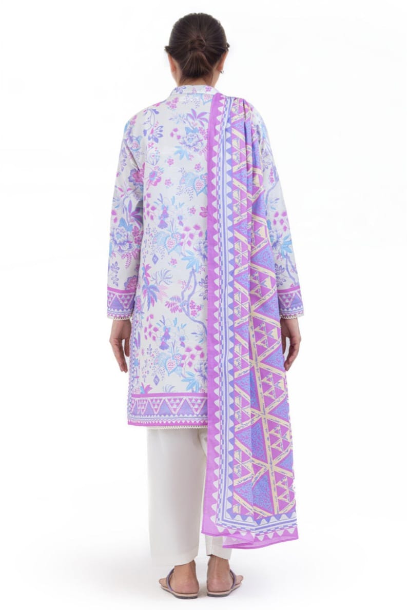 Bonanza Unstitched Printed Lawn 3pc