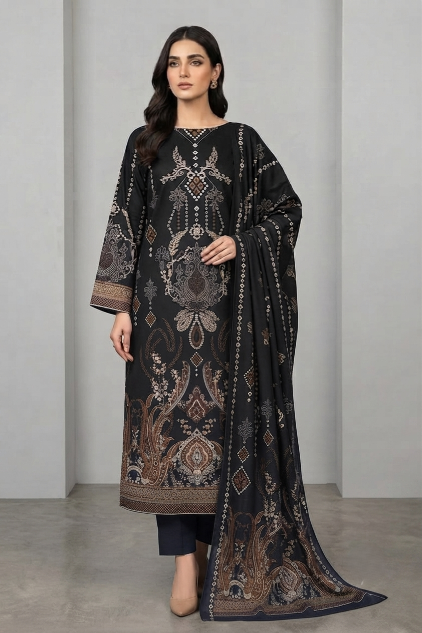 Bonanza Unstitched Printed Lawn 3pc