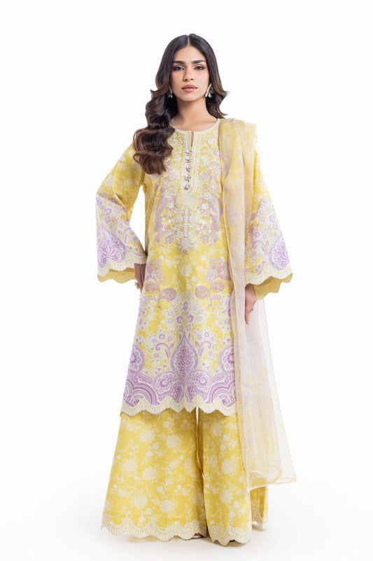 Bonanza Unstitched Printed Lawn 3pc