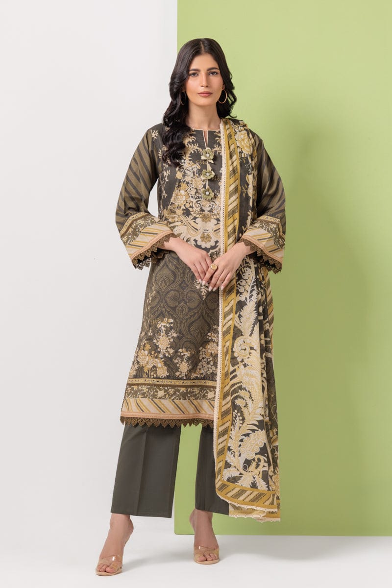 Bonanza Unstitched Printed Lawn 3pc
