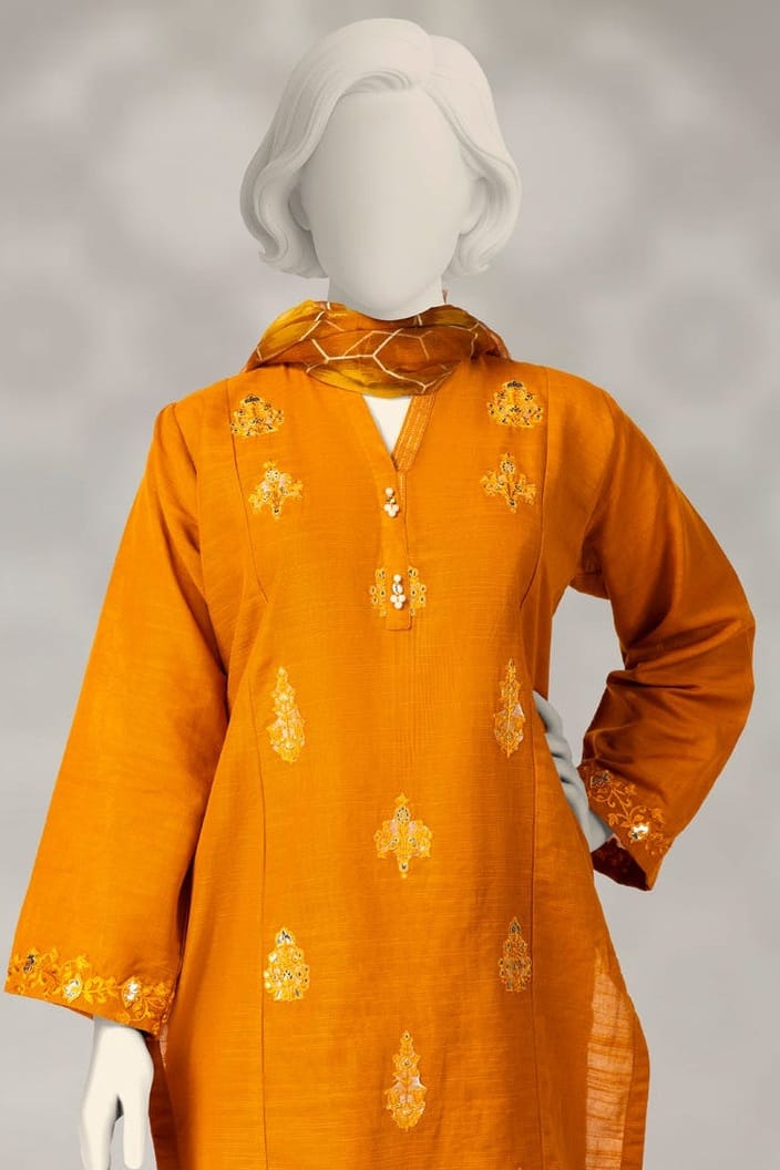 J. Stitched Embroidered Premium ST 2pc