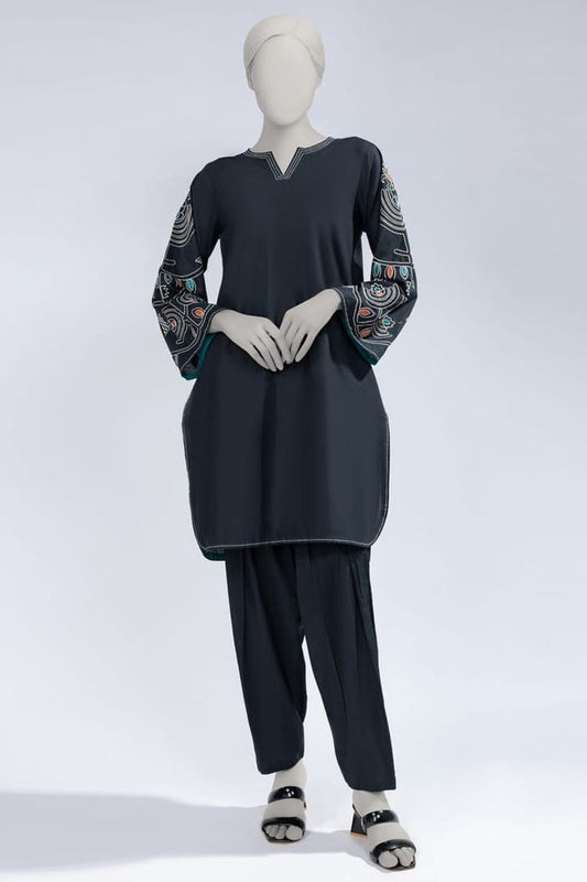 J. Stitched Embroidered Premium ST 2pc