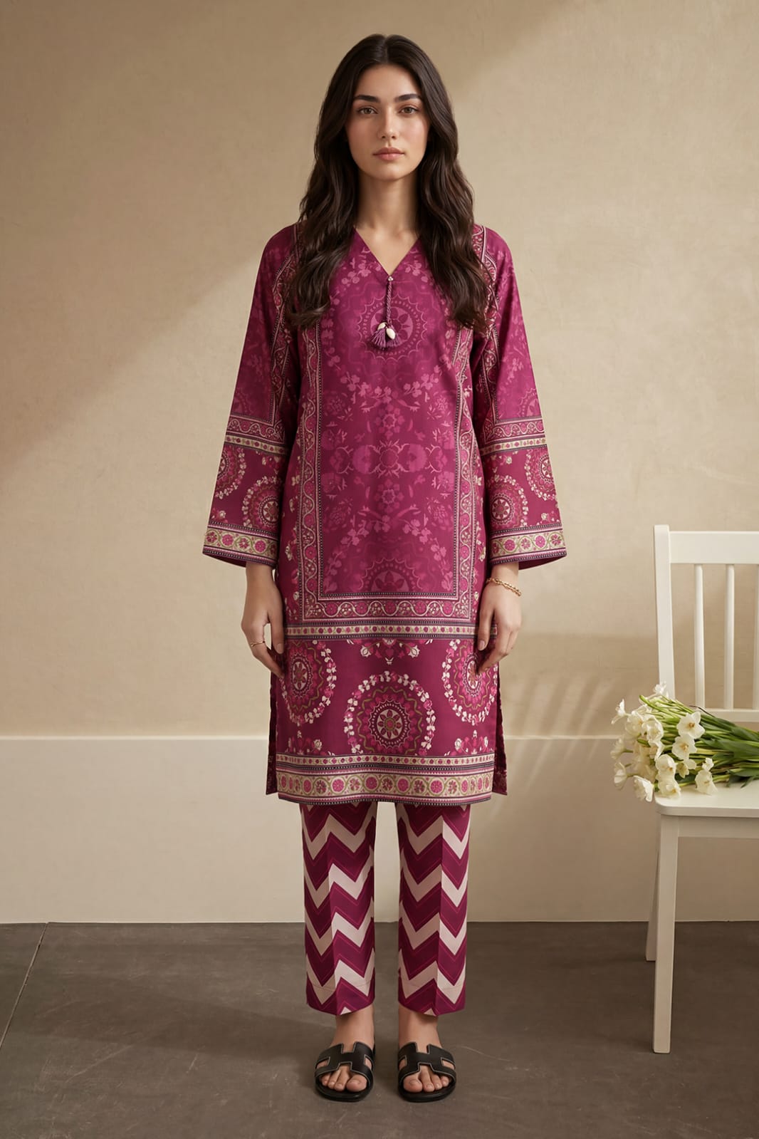 Zellbury Stitched Printed Lawn ST 2pc