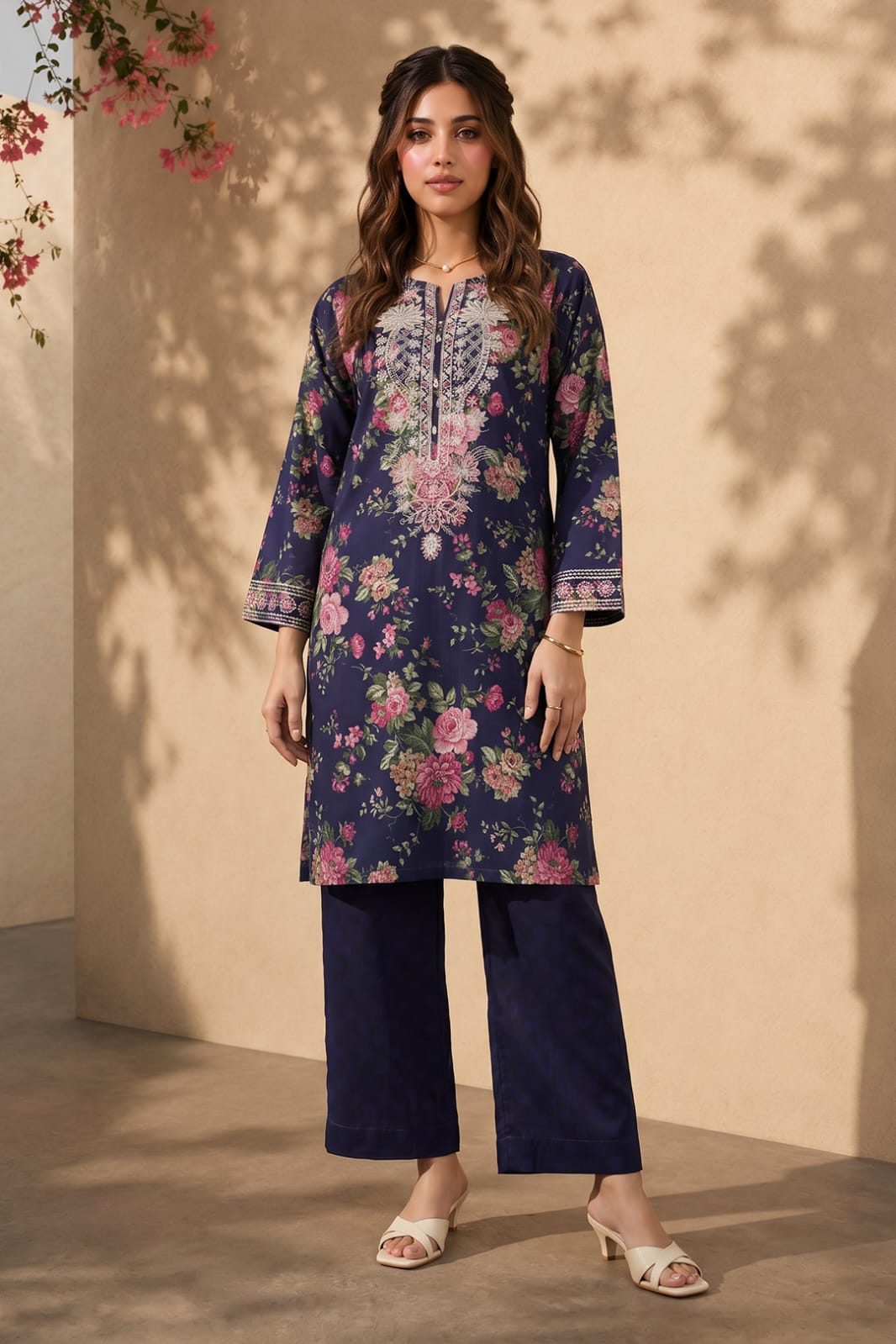 Zellbury Stitched Embroidered Lawn ST 2pc
