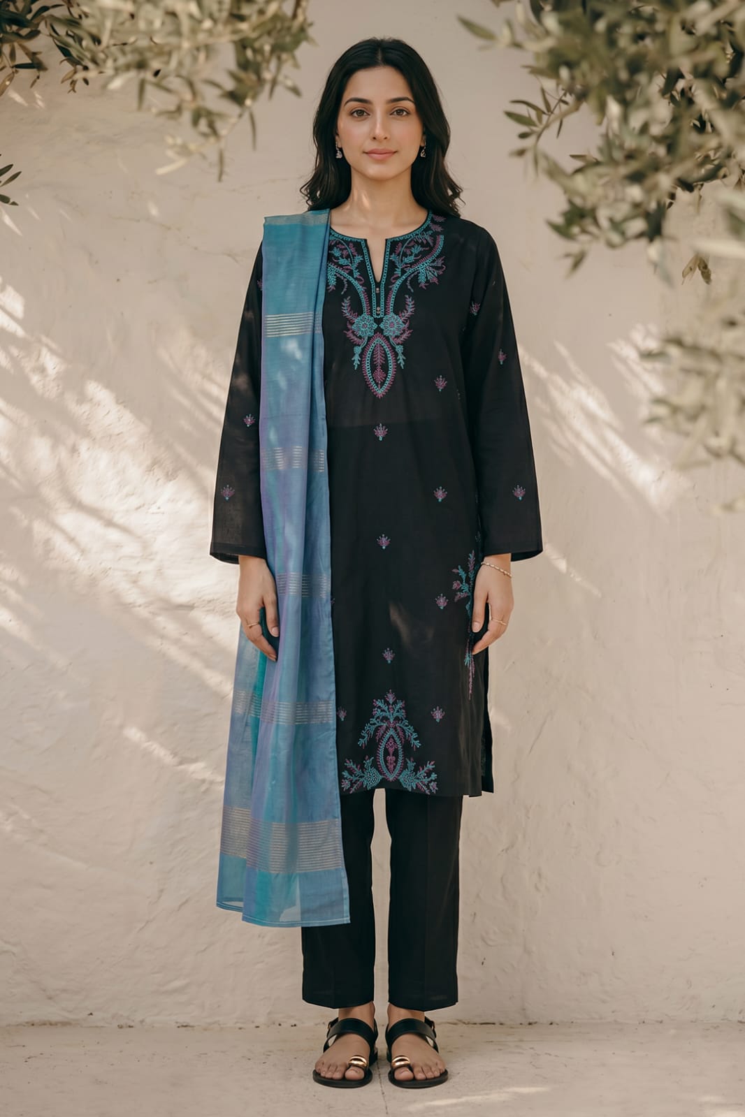 Zellbury Stitched Embroidered Lawn ST 2pc