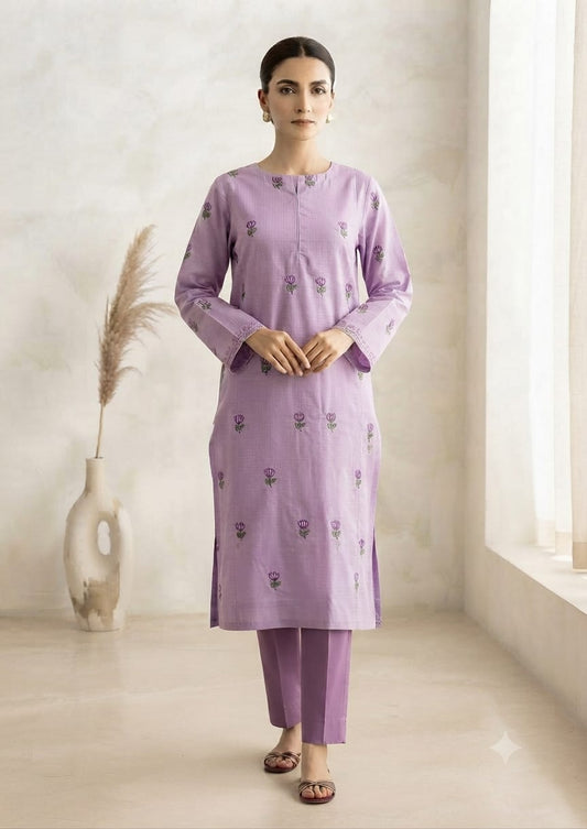 Zellbury Stitched Embroidered Lawn ST 2pc