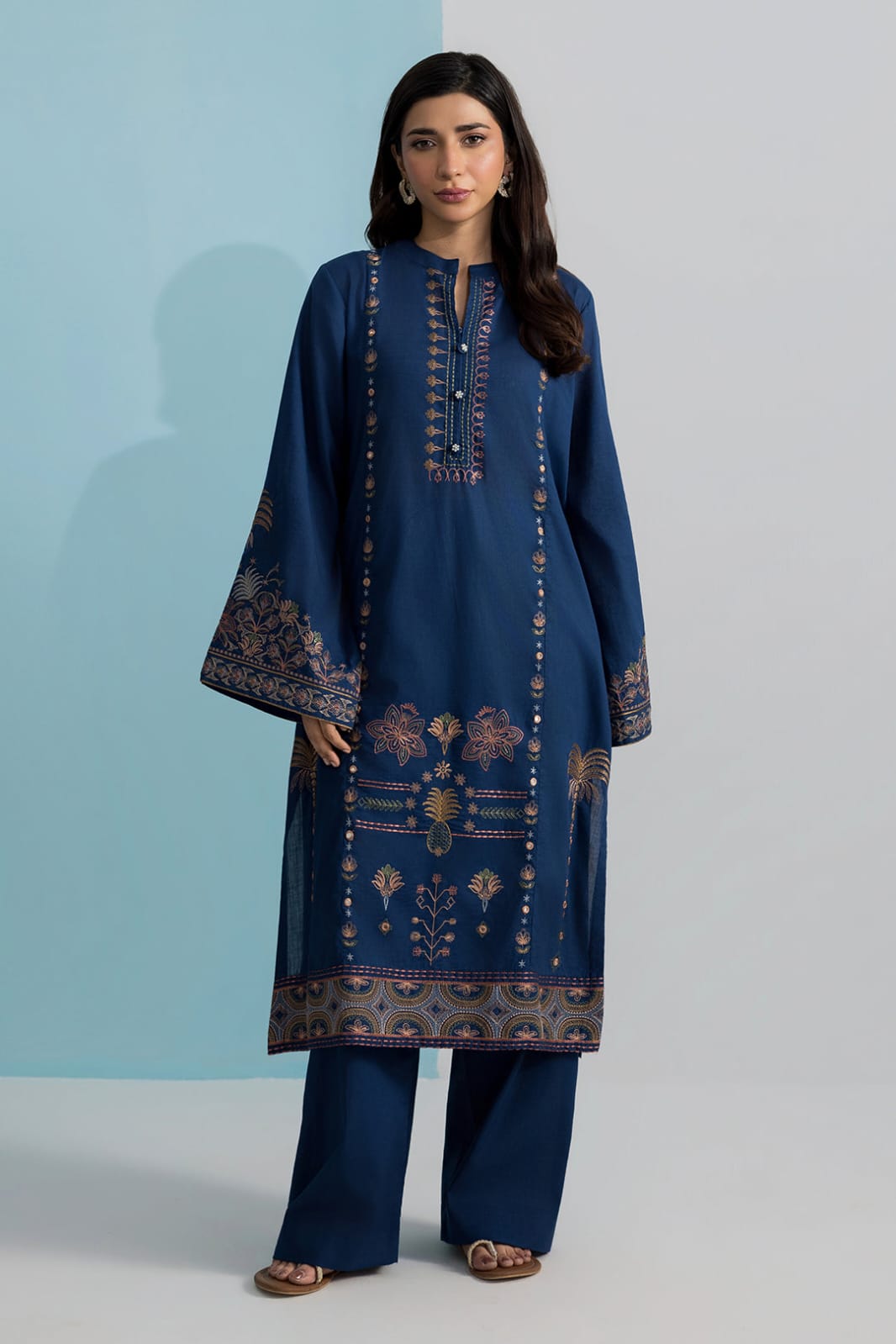 Zellbury Stitched Embroidered Lawn ST 2pc