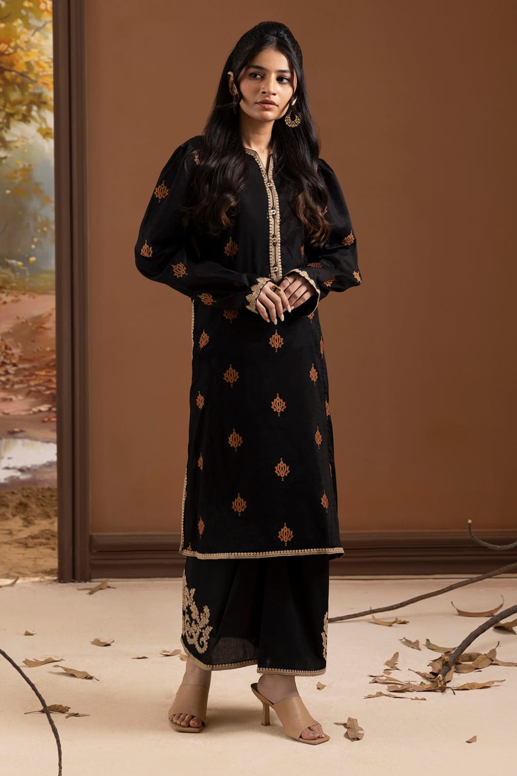 Zellbury Stitched Embroidered Lawn ST 2pc
