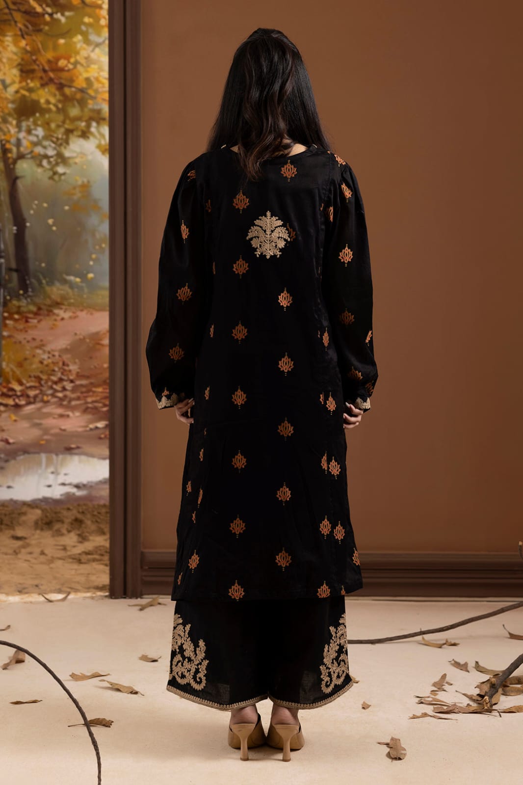 Zellbury Stitched Embroidered Lawn ST 2pc