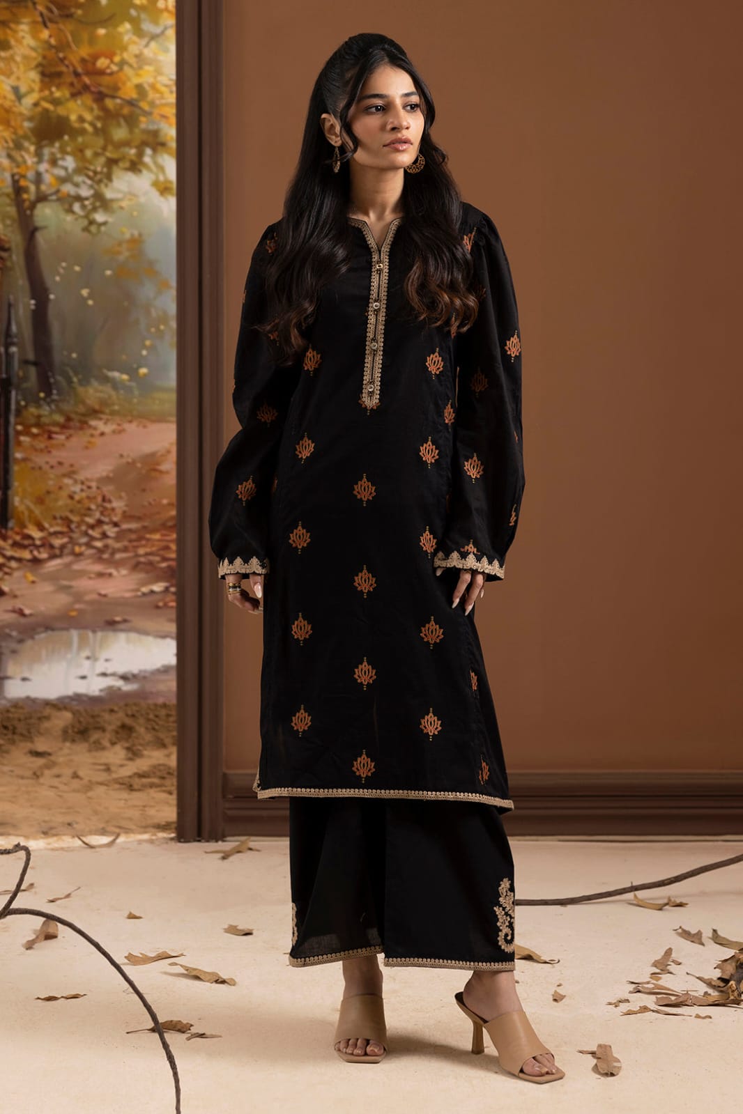Zellbury Stitched Embroidered Lawn ST 2pc