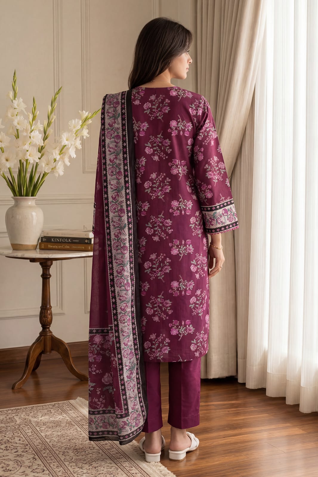 Zellbury Stitched Printed Lawn 3pc