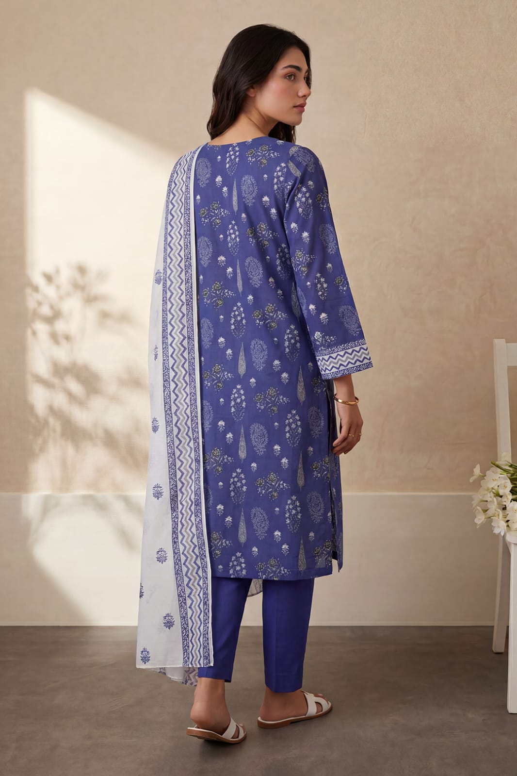 Zellbury Stitched Printed Lawn 3pc