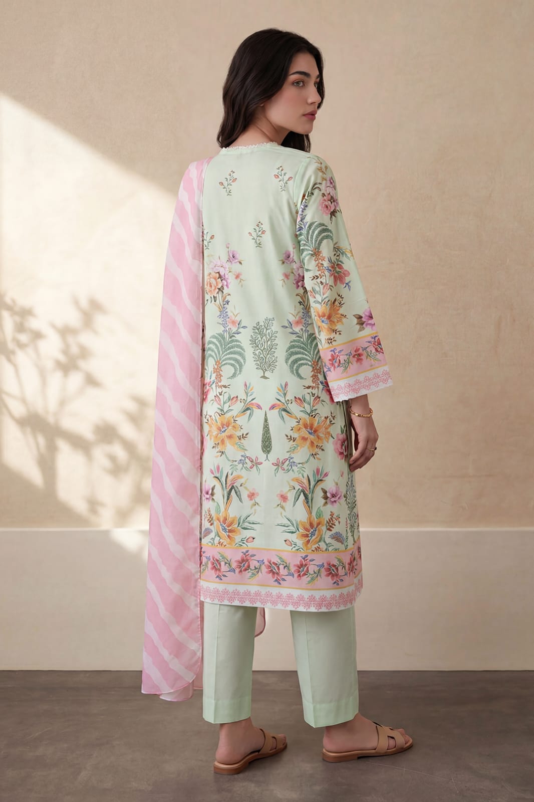 Zellbury Stitched Printed Lawn 3pc