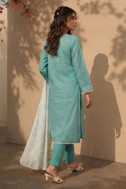 Zellbury Stitched Embroidered Lawn 3pc
