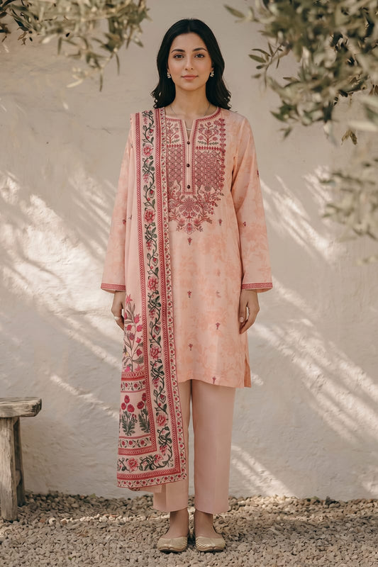 Zellbury Stitched Embroidered Lawn 3pc
