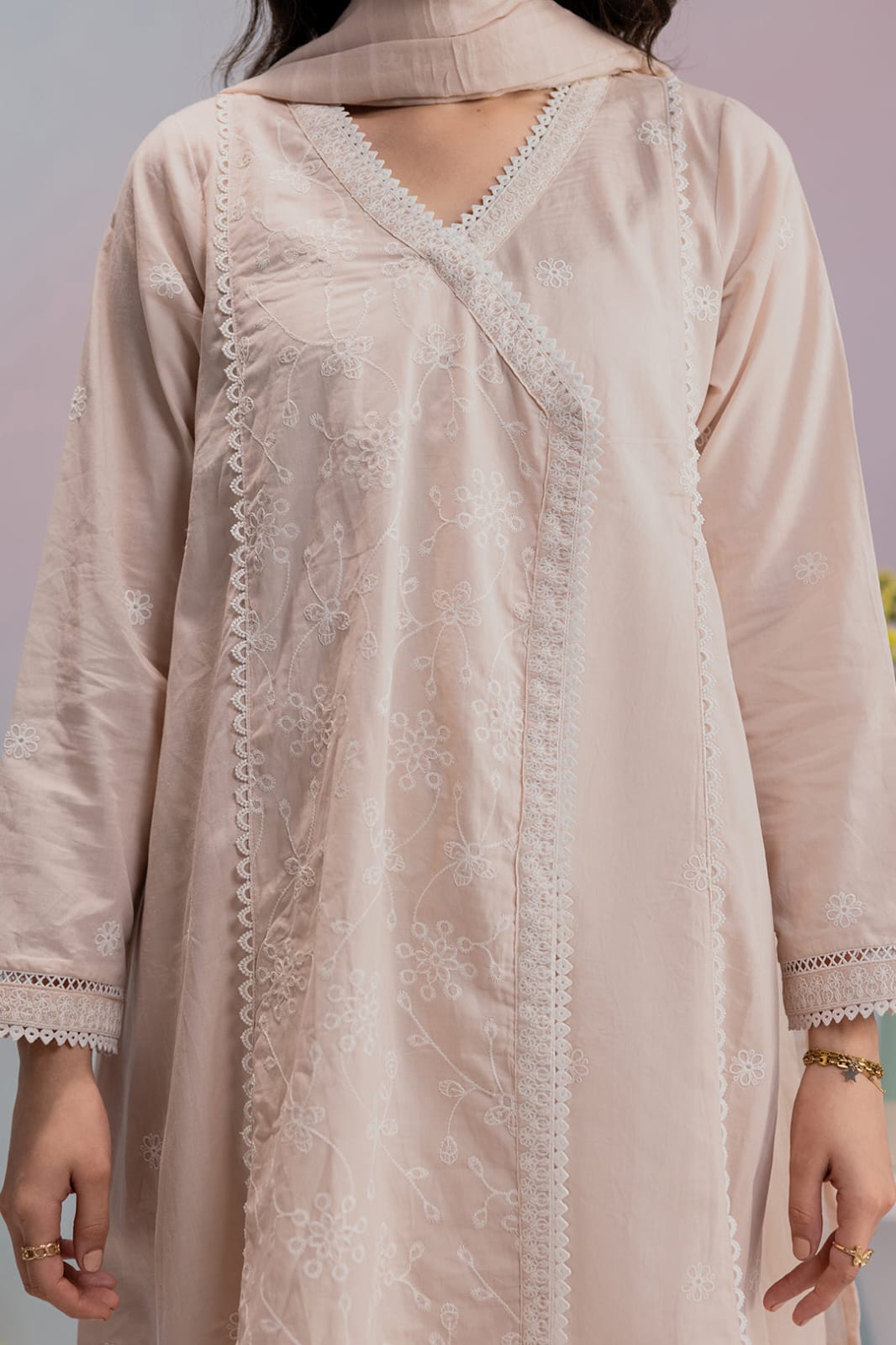 Zellbury Stitched Embroidered Lawn 3pc