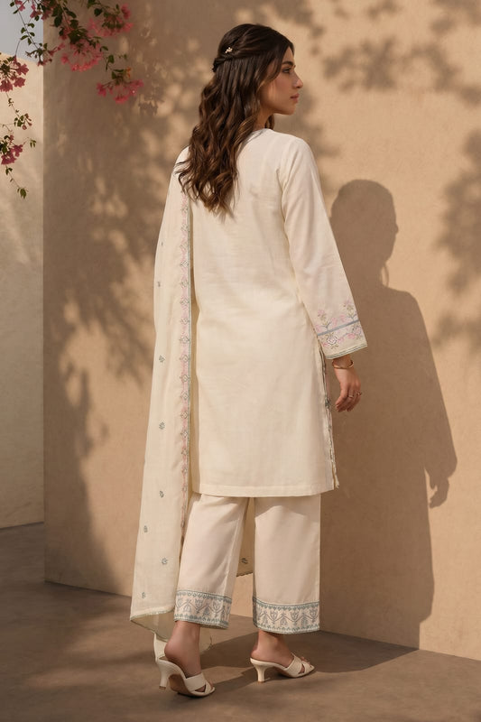 Zellbury Stitched Embroidered Lawn 3pc