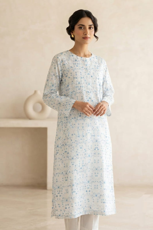 Zellbury Stitched Printed Lawn Shirt