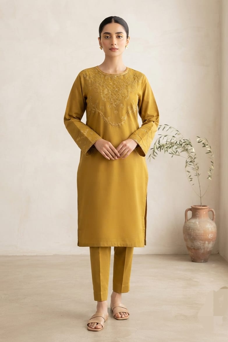 Zellbury Stitched Embroidered Lawn Shirt