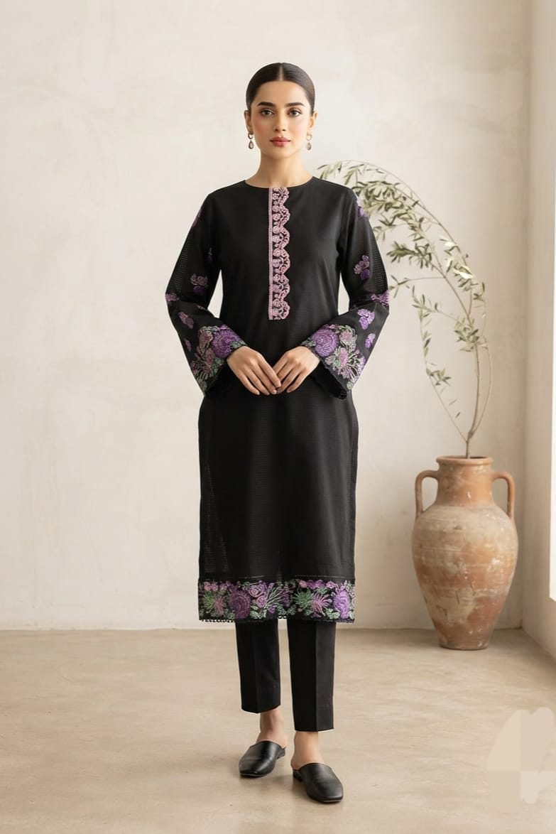 Zellbury Stitched Embroidered Lawn Shirt