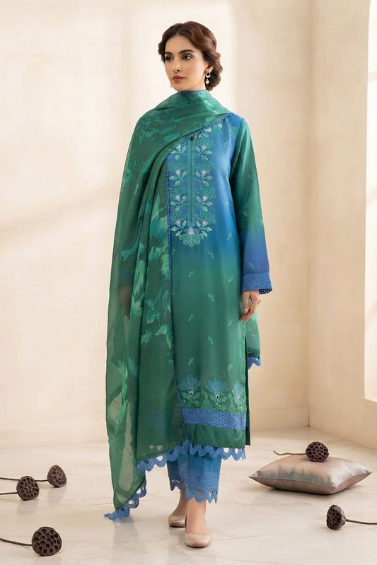 La Reine Stitched Embroidered 3Pc
