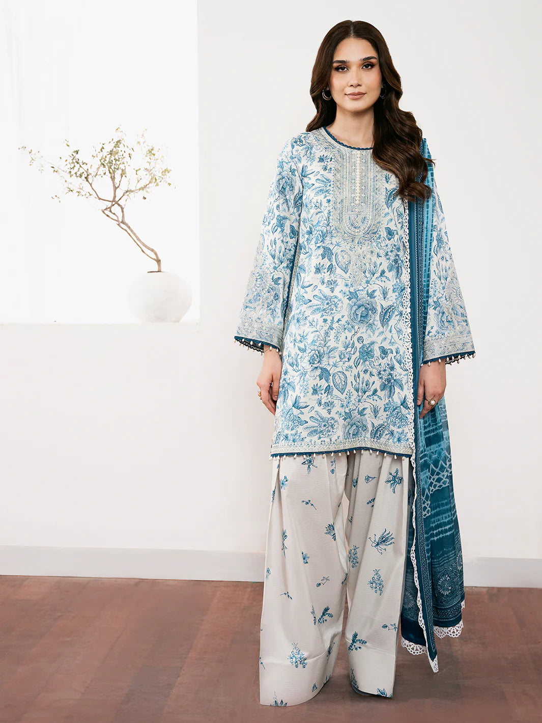 Bin Ilyas Luxury Embroidered Viscose Noura 3pc