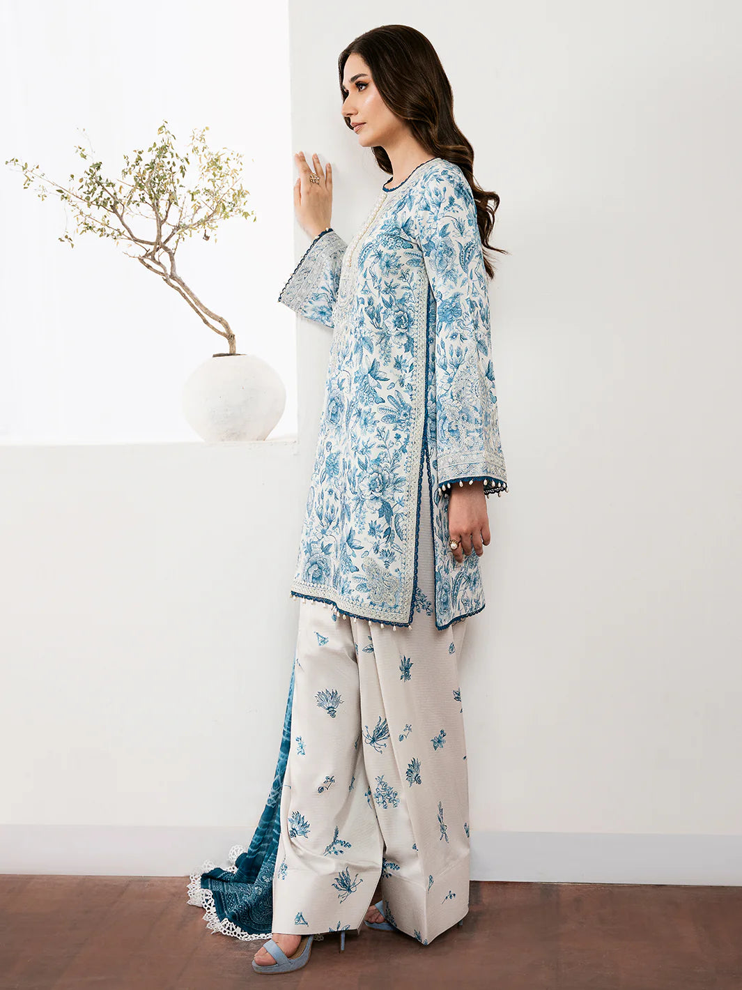 Bin Ilyas Luxury Embroidered Viscose Noura 3pc