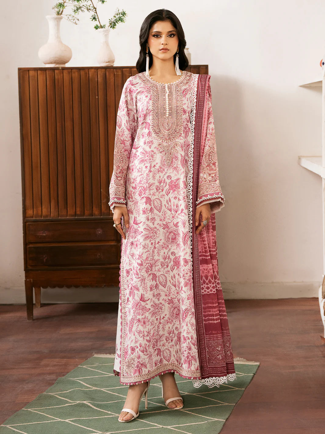 Bin Ilyas Luxury Embroidered Viscose Noura 3pc