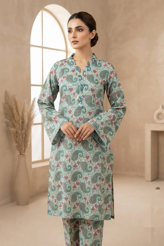Meko Stitched Printed Lawn ST 2pc