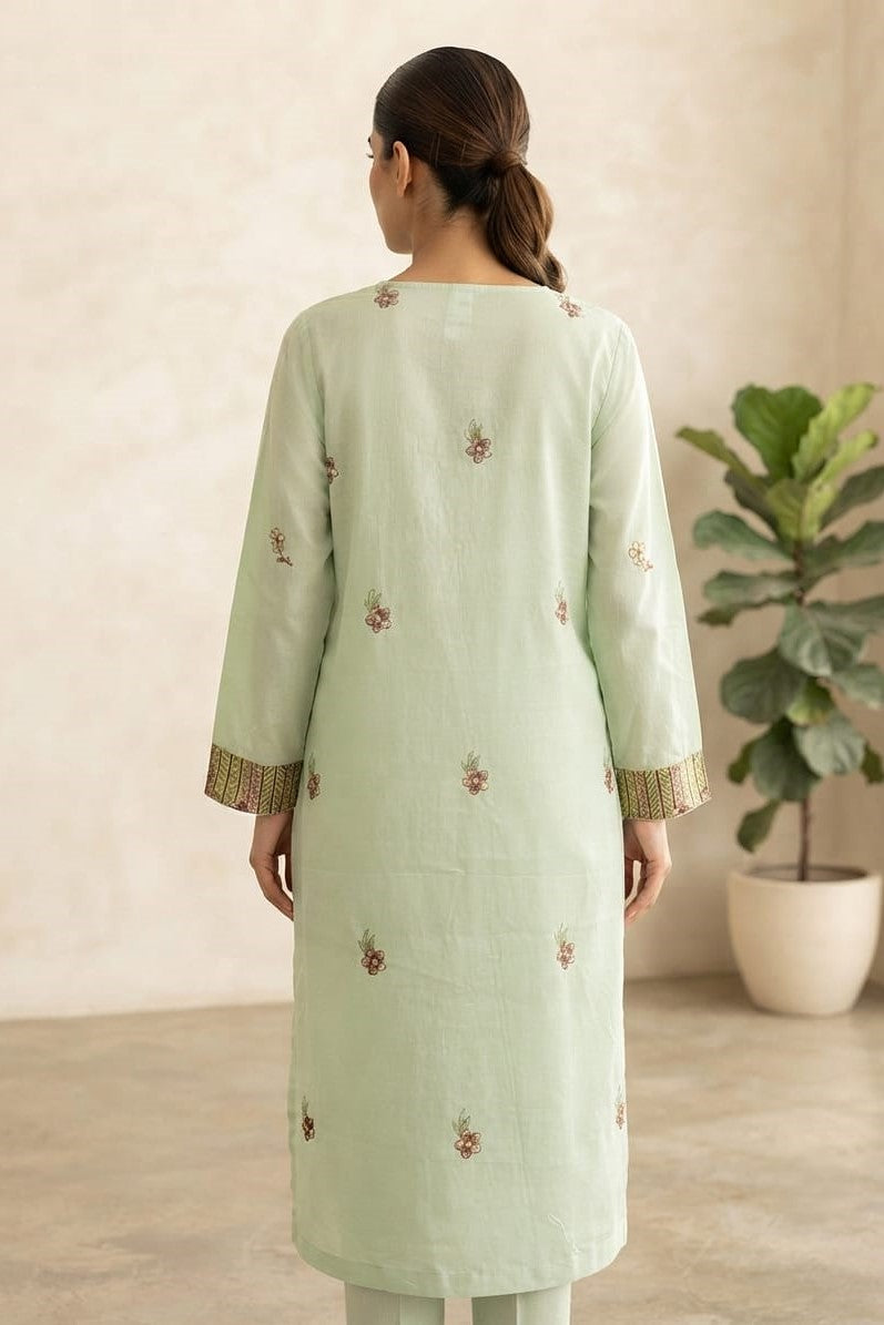 Stylo Stitched Embroidered Lawn Cotton 3pc