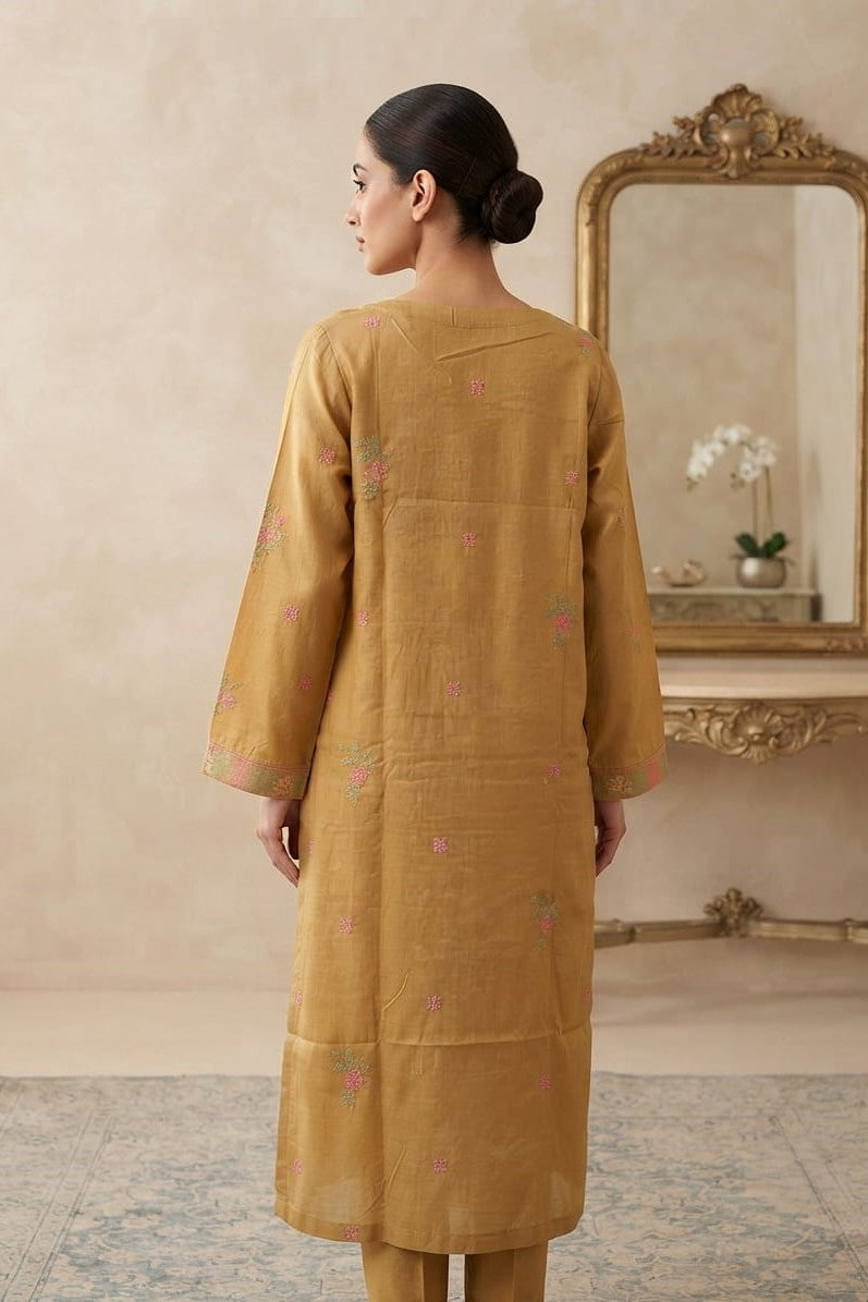 Stylo Stitched Embroidered Lawn Cotton 3pc