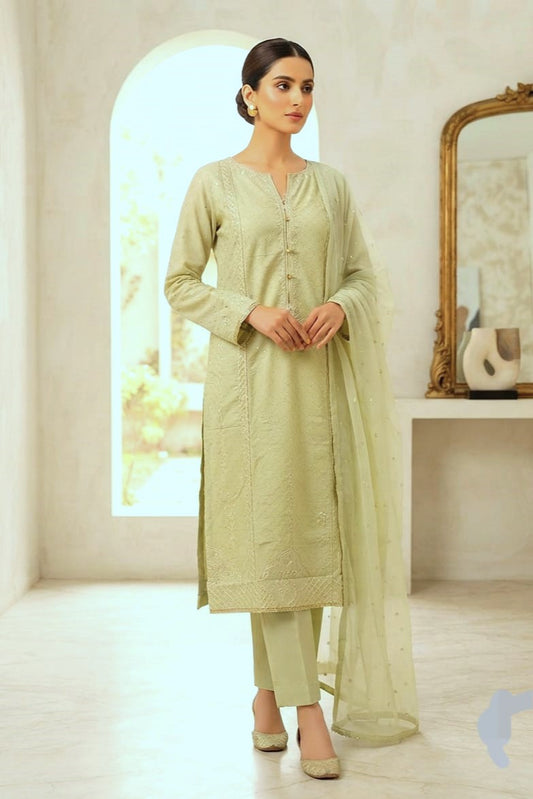 Zellbury Stitched Embroidered Lawn 3pc